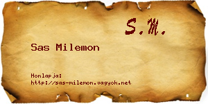 Sas Milemon névjegykártya